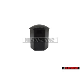 Genuine VW Anti Theft Wheel Bolt Cover Lug Nut Cap Black - 535601173C