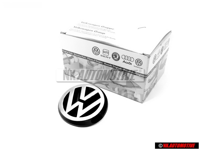 Genuine VW Rear Trunk Boot Badge Emblem Brushed Silver - 191853601B GX2