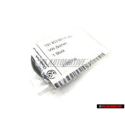 Genuine VW Rear Trunk Boot Badge Emblem Brushed Silver - 191853601B GX2