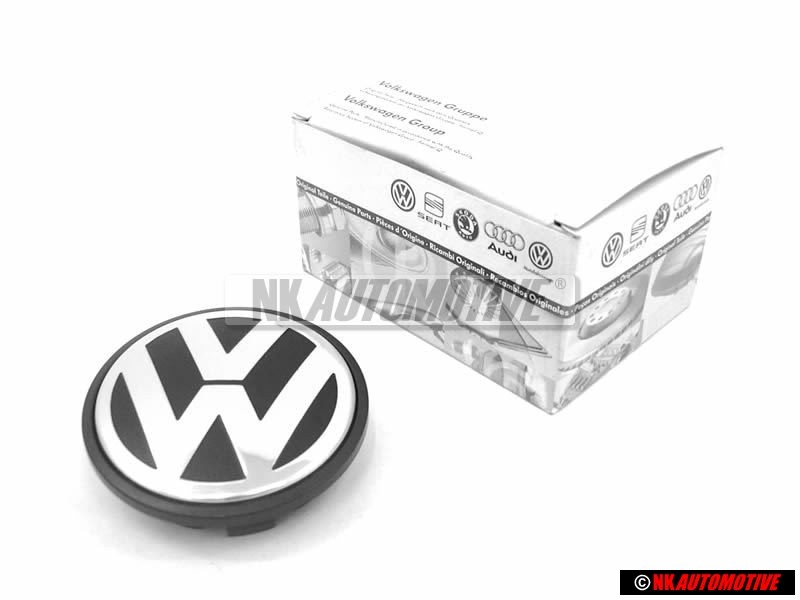 Genuine VW Alloy Wheel Centre Cap Black Anthracite - 7L6601149B RVC