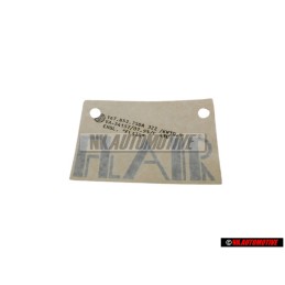 Genuine VW Film Lettering Titanium Silver Dark - 167853750E 3ZZ