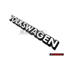 Genuine VW VOLKSWAGEN Rear Boot Trunk Badge Emblem White - 321853685C QK6