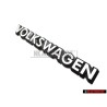 Genuine VW VOLKSWAGEN Rear Boot Trunk Badge Emblem White - 321853685C QK6