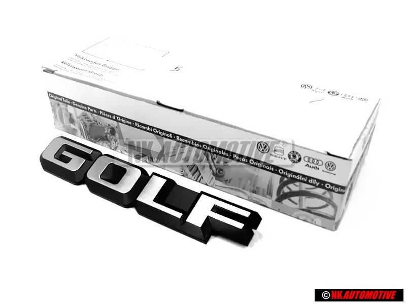 Genuine VW GOLF Rear Badge Emblem Brushed Silver - 191853687F GX2