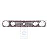 Genuine VW Radiator Grille Satin Black/Tornado Red - 191853653K QN5