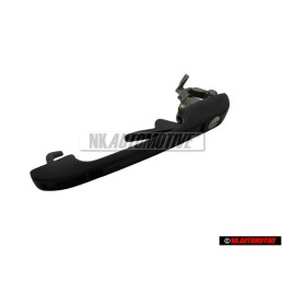 Genuine VW Door Handle, Outer, Black - 191837206A