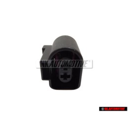 Genuine VW 2 Pin Flat Contact Housing Socket Plug Connector - 1J0973722