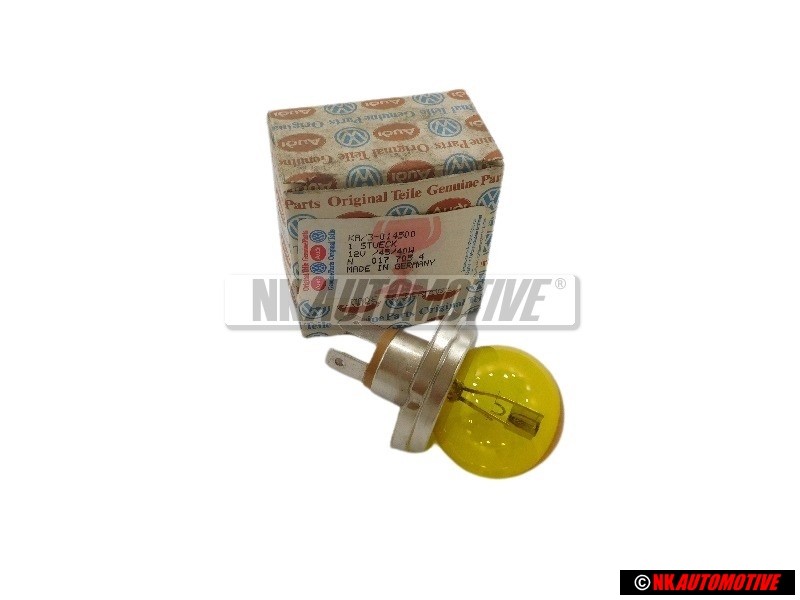 Genuine VW Bulb, Yellow Glass - N 0177054