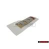 Genuine VW TDI Rear Boot Chrome Red Badge Emblem - 3B0853675ABGQF