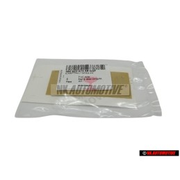 Genuine VW TDI Rear Boot Chrome Red Badge Emblem - 3B0853675ABGQF