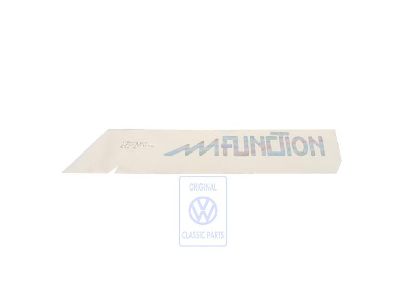 Genuine VW Film Lettering Green/Blue - 191853432S Z25