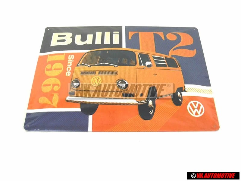 VW Classic Parts Tin Metal Sign Bus 300x400mm - ZCP904328