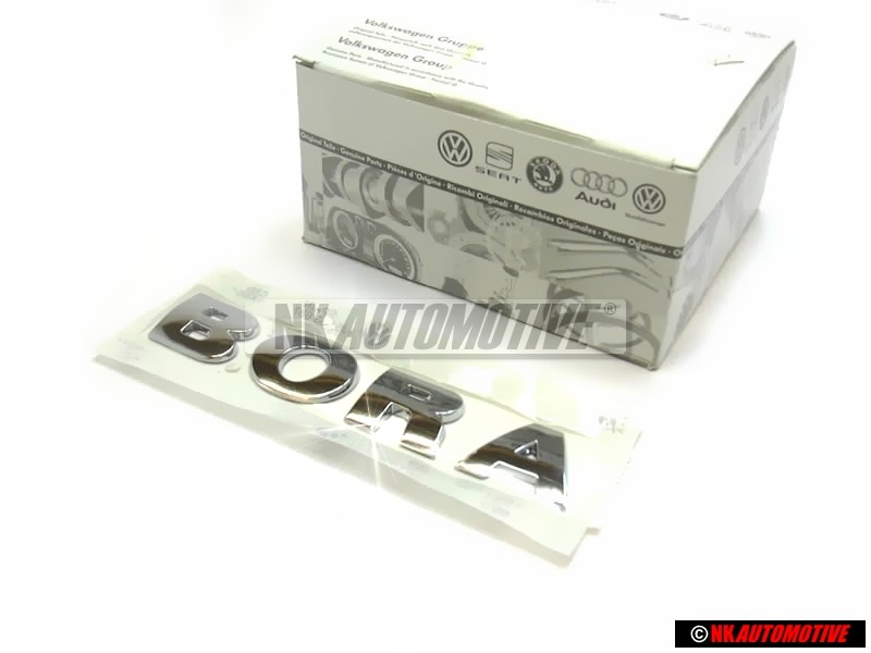 Genuine VW BORA Rear Trunk Boot Badge Emblem Chrome - 1J5853687 739