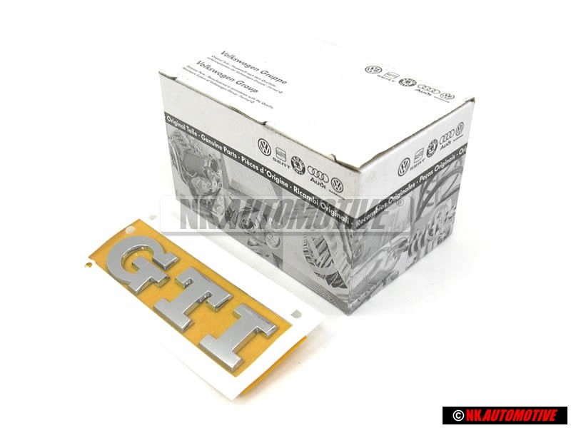 Genuine VW GTI Rear Boot Badge Emblem Chrome - 5G0853675Q 2ZZ