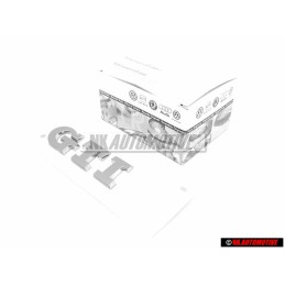 Genuine VW Rear Boot Badge Emblem Chrome - 6C0853675C 2ZZ