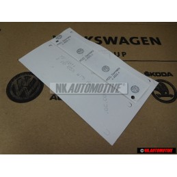 Genuine VW 4MOTION Rear Trunk Boot Badge Emblem Chrome Red - 3B0853675AEGQF