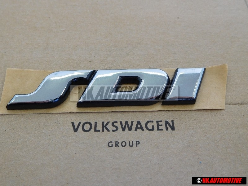 Genuine VW SDI Rear Badge Emblem Chrome - 1H0853675D Z10