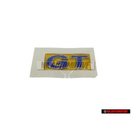 Genuine VW GT Rear Boot Badge Emblem Silver Blue - 6R0853675S AFL
