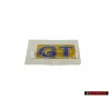 Genuine VW GT Rear Boot Badge Emblem Silver Blue - 6R0853675S AFL