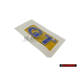 Genuine VW GT Rear Boot Badge Emblem Silver Blue - 6R0853675S AFL