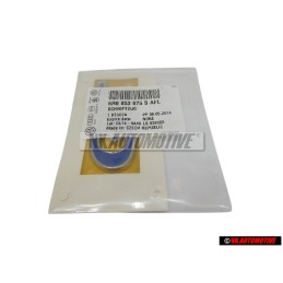 Genuine VW GT Rear Boot Badge Emblem Silver Blue - 6R0853675S AFL