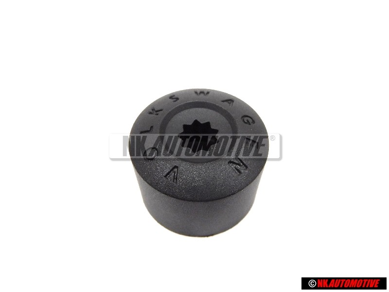 Genuine VW Cap Wheel Bolt Satin Black - 1K0601173A 9B9