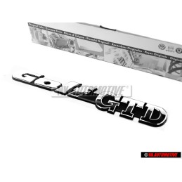 Genuine VW GOLF GTD Rear Boot Badge Emblem Chrome - 1H6853687AEZ10