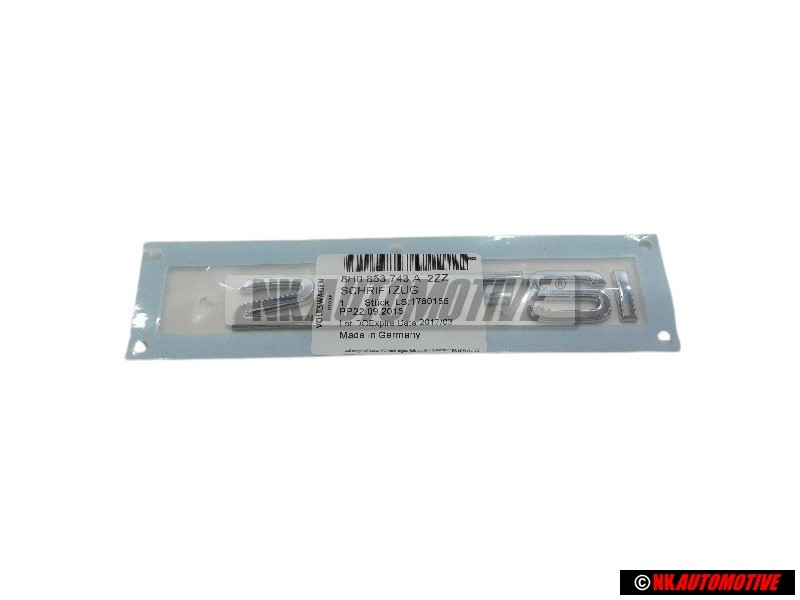 Genuine Audi 2.0 FSI Rear Boot Badge Emblem Chrome - 8H0853743A 2ZZ