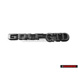Genuine VW GOLF GTD Rear Boot Badge Emblem Brushed Silver - 191853687D GX2