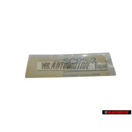 Genuine VW Film Lettering Satin Black/Titanium Silver - Dark - 165853750B TB1