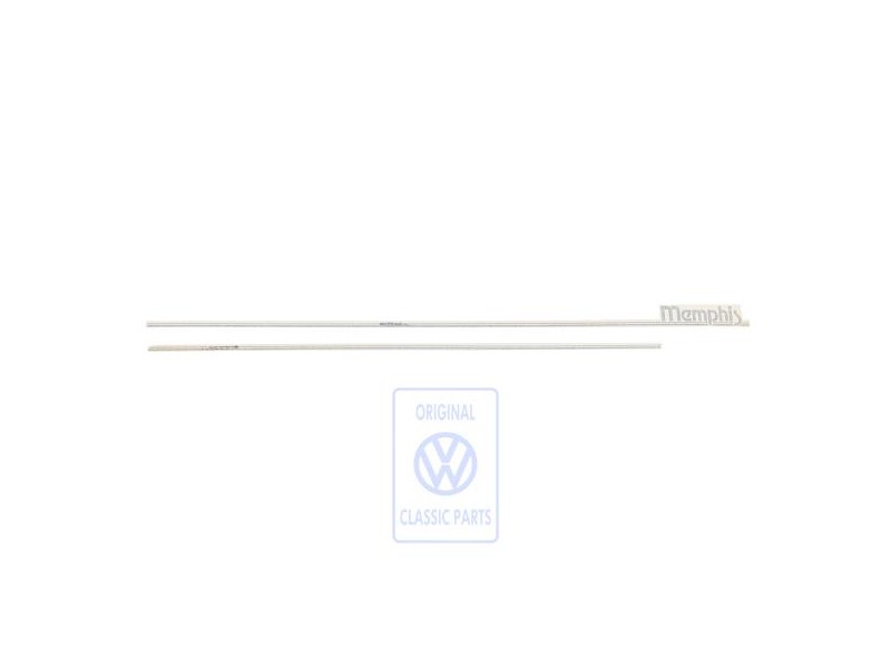 Genuine VW Trim Strip For Fender, Door, Side Panel Satin Black - 191898525C 4AT
