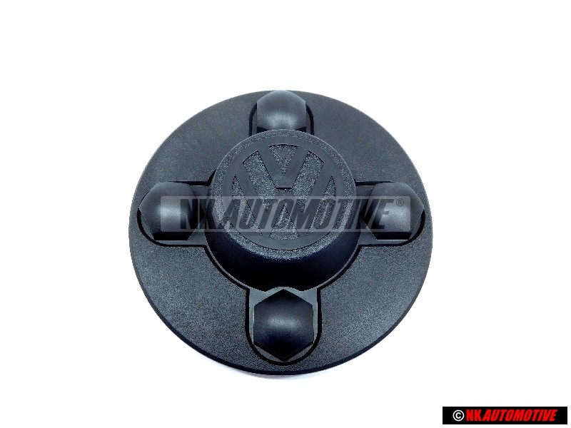 Genuine VW Hub Cap Satin Black - 1H0601171C 01C
