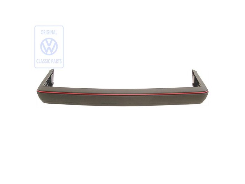 Genuine VW Bumper With Bracket And Cover Graphite/Mars Red - 165807301H QS1