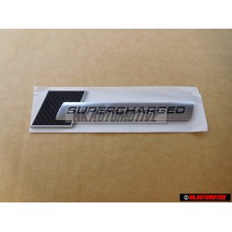 Genuine Audi SUPERCHARGED Front Fender Side Badge Emblem - 4F0853601