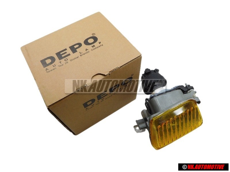 DEPO Halogen Fog Lamp Yellow Light - 441-2004R-UE-Y