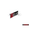 Genuine Audi S4 Front Grill Badge Emblem Black Chrome Red - 8D0853736E 2ZZ