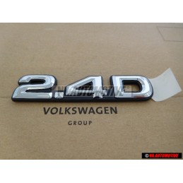 Genuine VW 2.4D Rear Boot Badge Emblem Chrome - J7535189126
