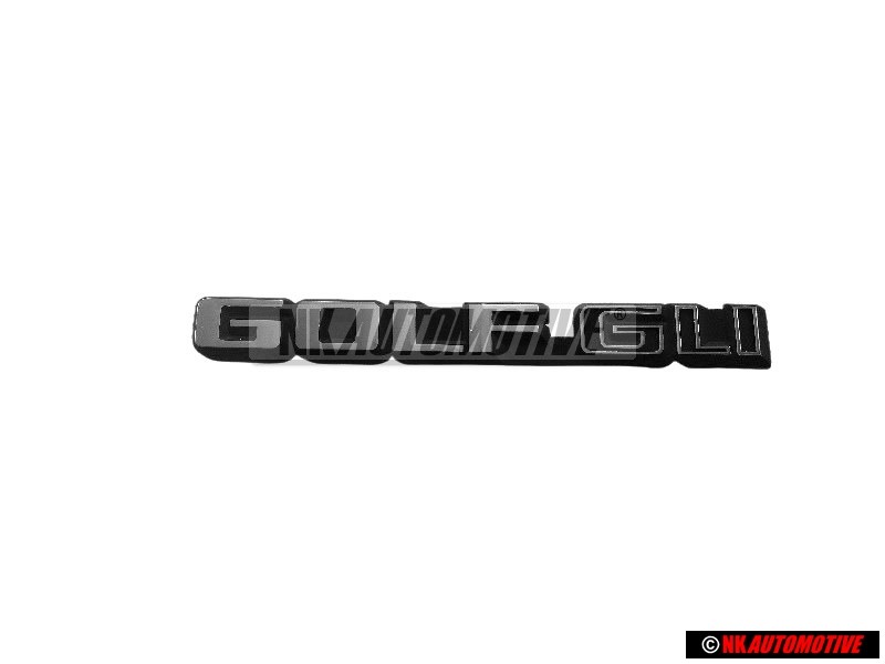 Genuine VW GOLF GLI Rear Boot Badge Emblem Brushed Silver - 192853687A GX2