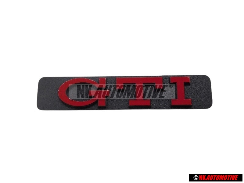 Genuine VW GTI Side Badge Emblem Red - 1H6853714C QN5