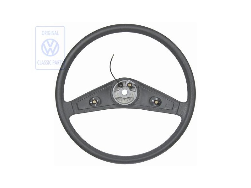 Genuine VW Steering Wheel, Padded Satin Black - 171419655A 01C
