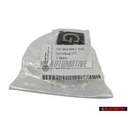 Genuine VW GTI Side Badge Emblem Chrome - 191853688J GX2