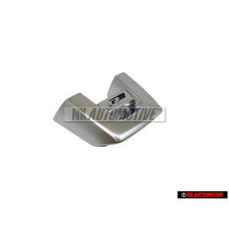 Genuine VW Steering Wheel R Badge Emblem Aluminium - 1K8419685B POP