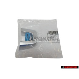 Genuine VW Steering Wheel R Badge Emblem Aluminium - 1K8419685B POP