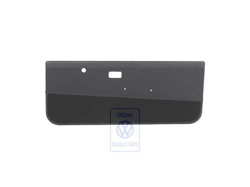 Genuine VW Door Panel Trim (Leather) Black - 155867016BCXV6
