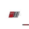 Genuine Audi S6 Front Grill Badge Emblem Chrome Red - 4A5853736C 2ZZ