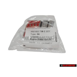Genuine Audi S6 Front Grill Badge Emblem Chrome Red - 4A5853736C 2ZZ