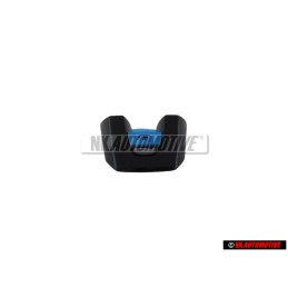 Genuine VW Steering Wheel R Badge Emblem Aluminium Black - 5K0419685N POP