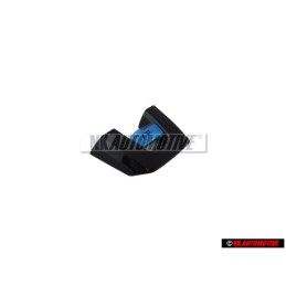Genuine VW Steering Wheel R Badge Emblem Aluminium Black - 5K0419685N POP