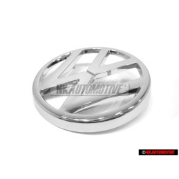 Genuine VW Front Grill Badge Emblem Chrome - 321853601