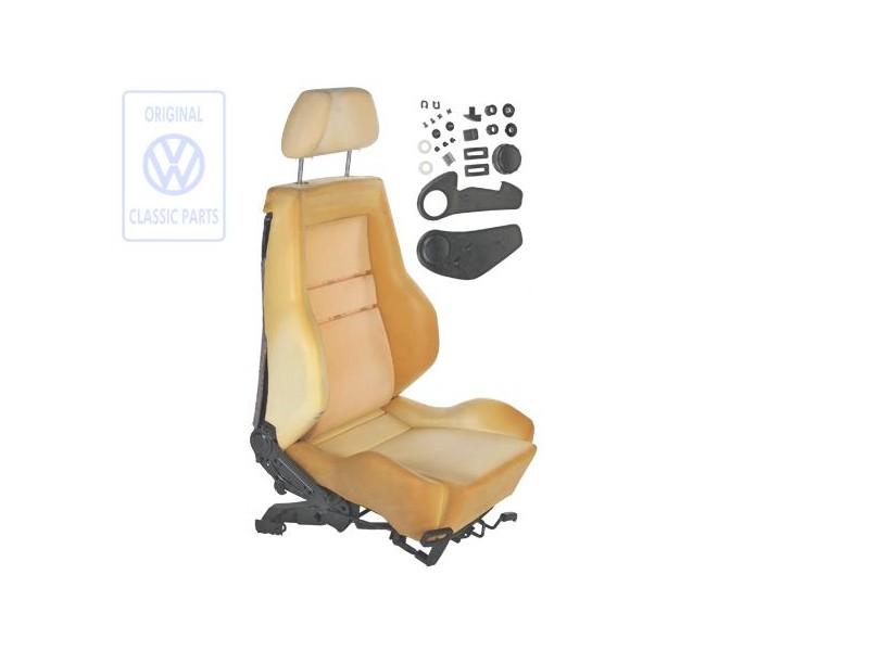 Genuine VW Seat Complete With Backrest And Headrest Without Cover - 191881024B